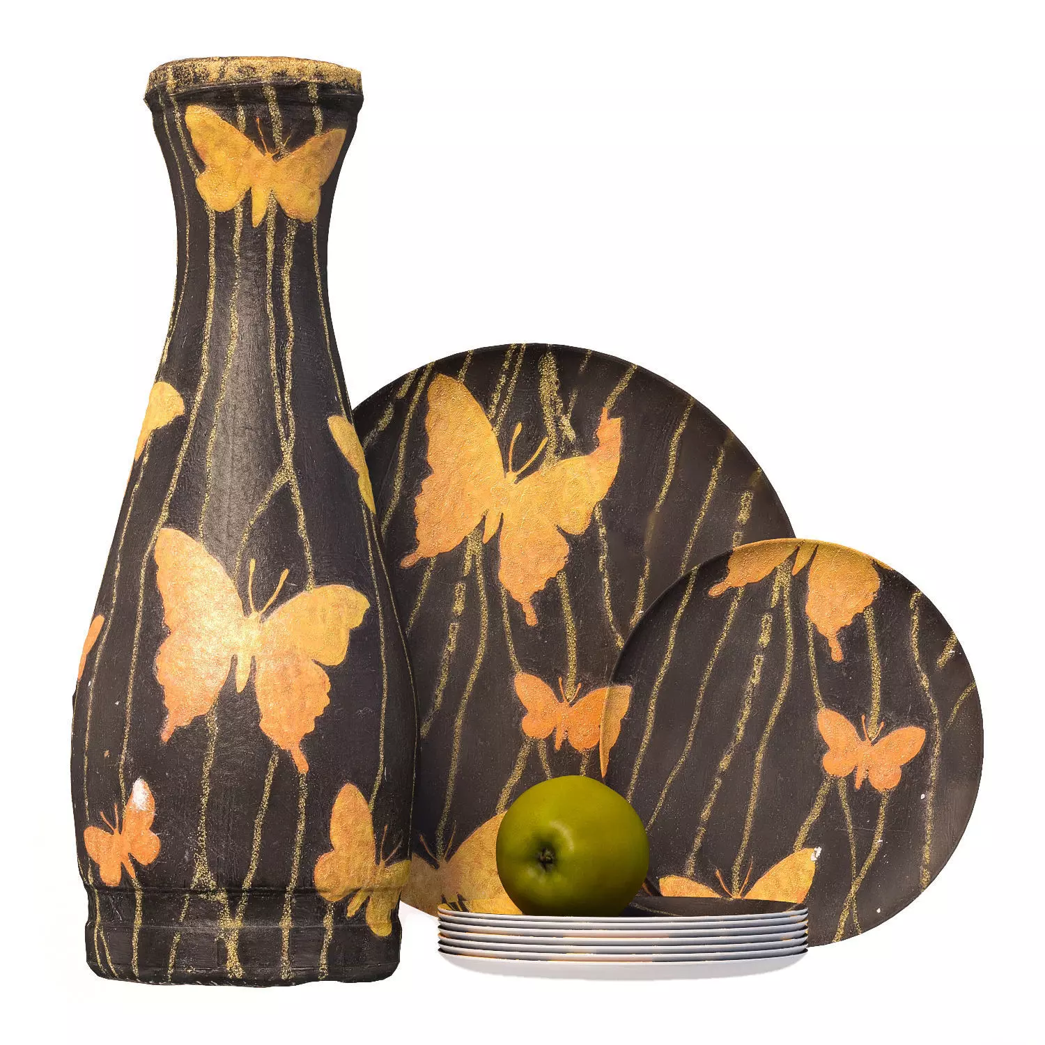 121 bottle Low-poly 3D model_0