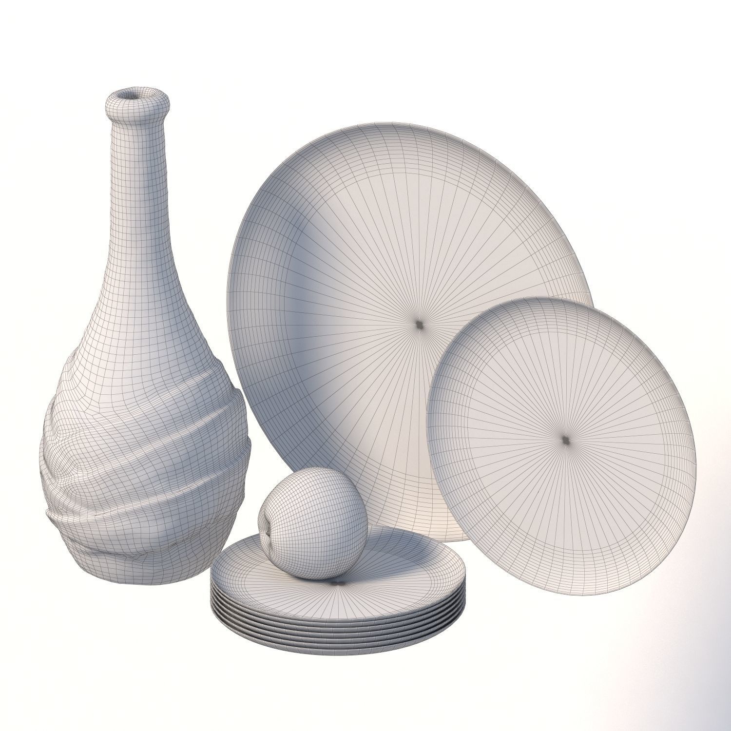 119 bottle Low-poly 3D model_2