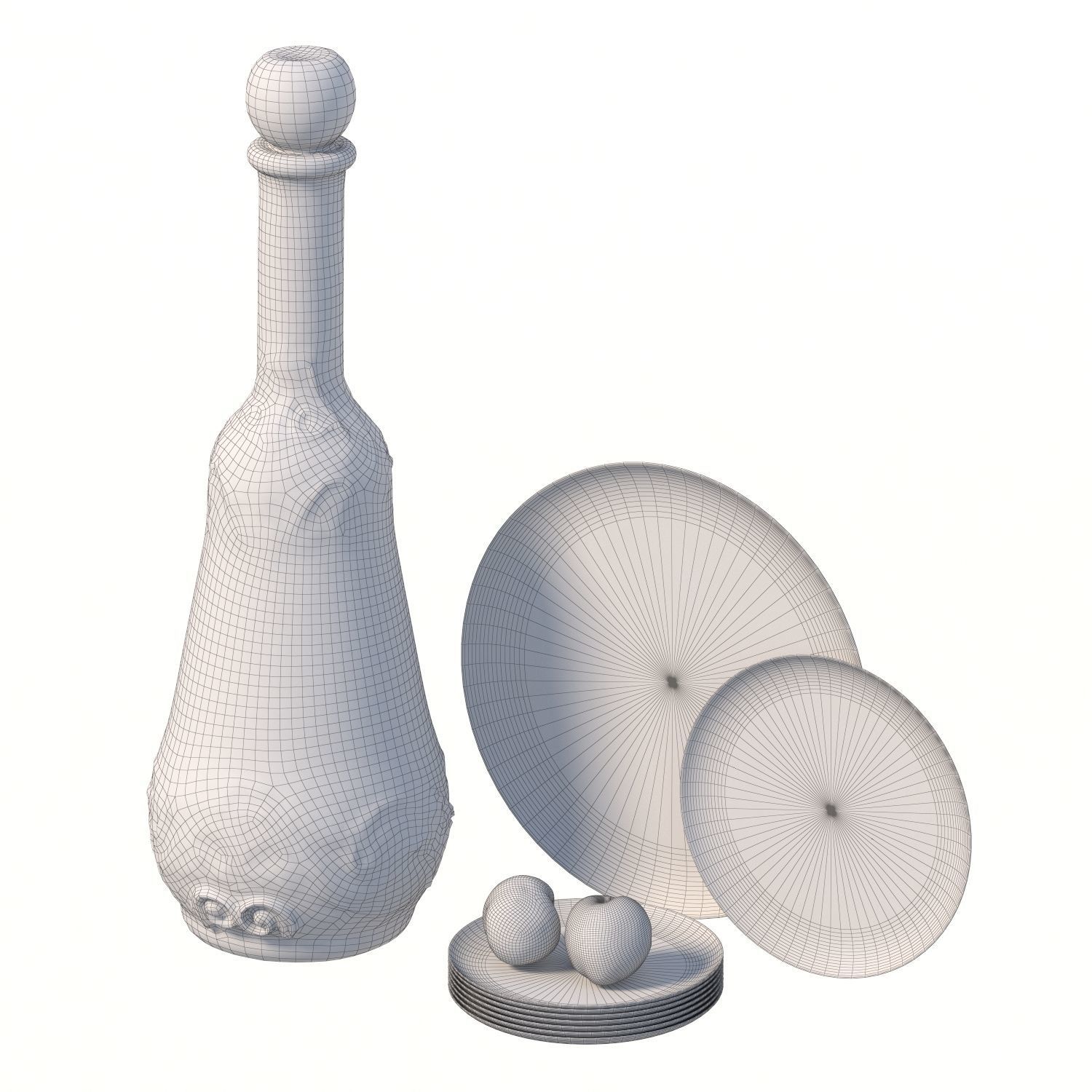 116 bottle Low-poly 3D model_4