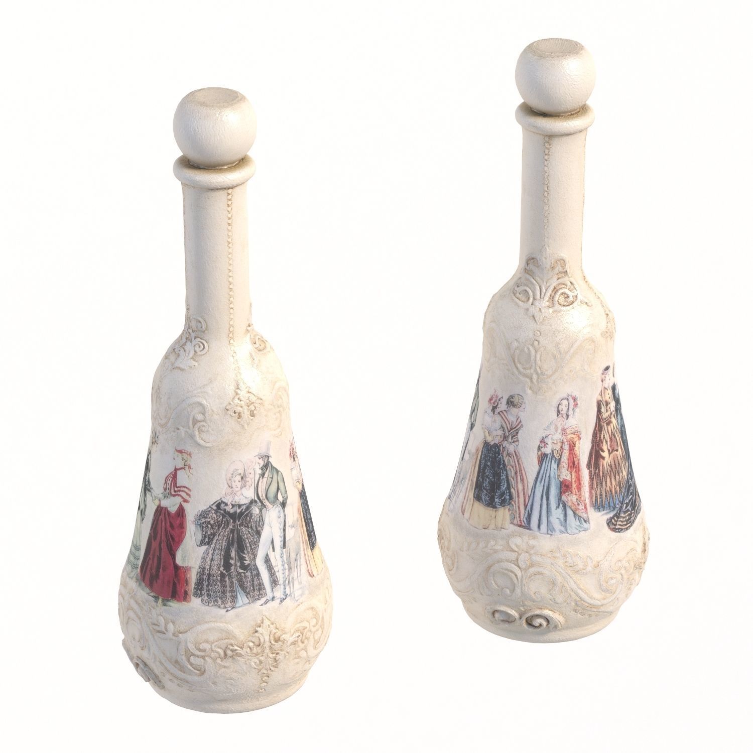 116 bottle Low-poly 3D model_2