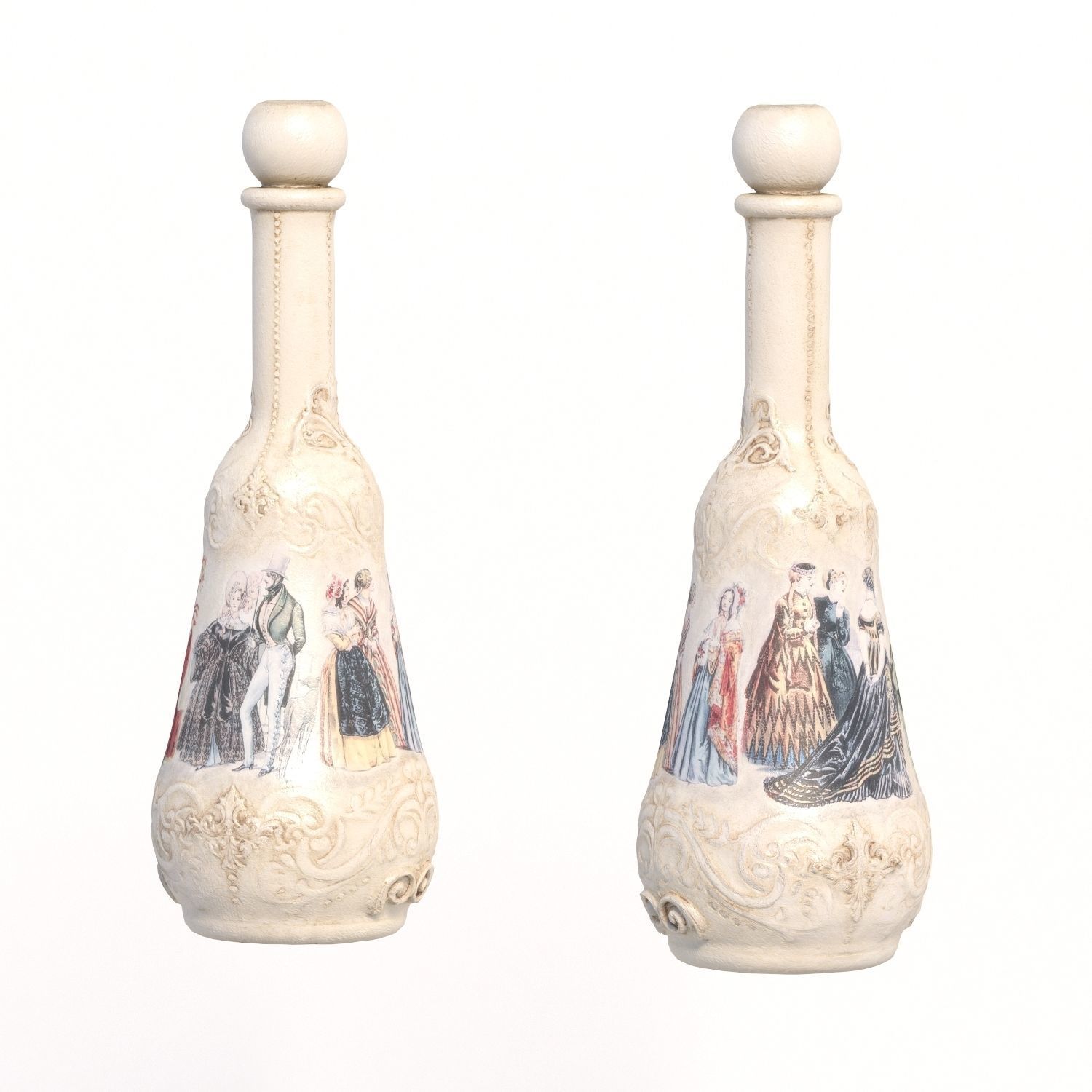 116 bottle Low-poly 3D model_3