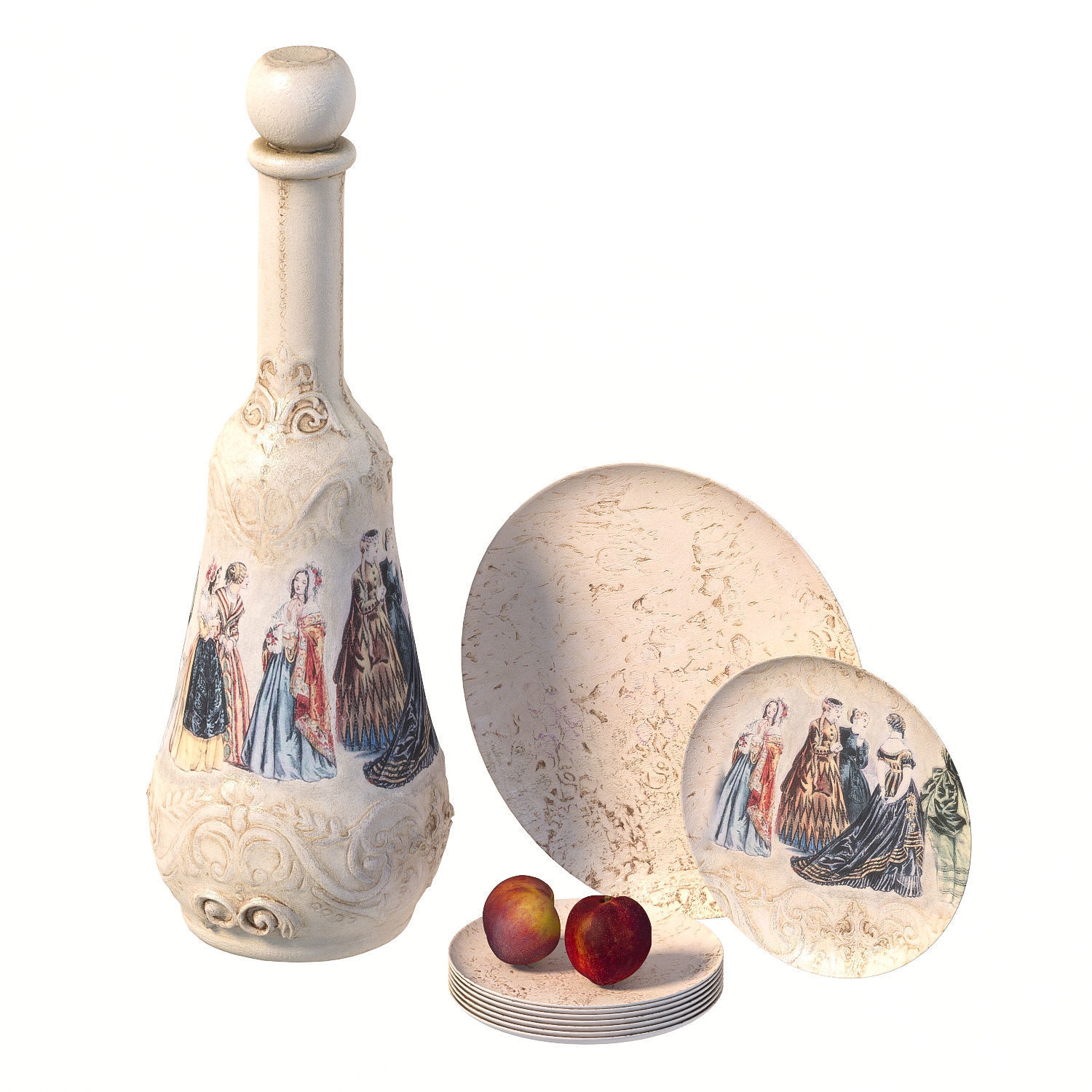 116 bottle Low-poly 3D model_1