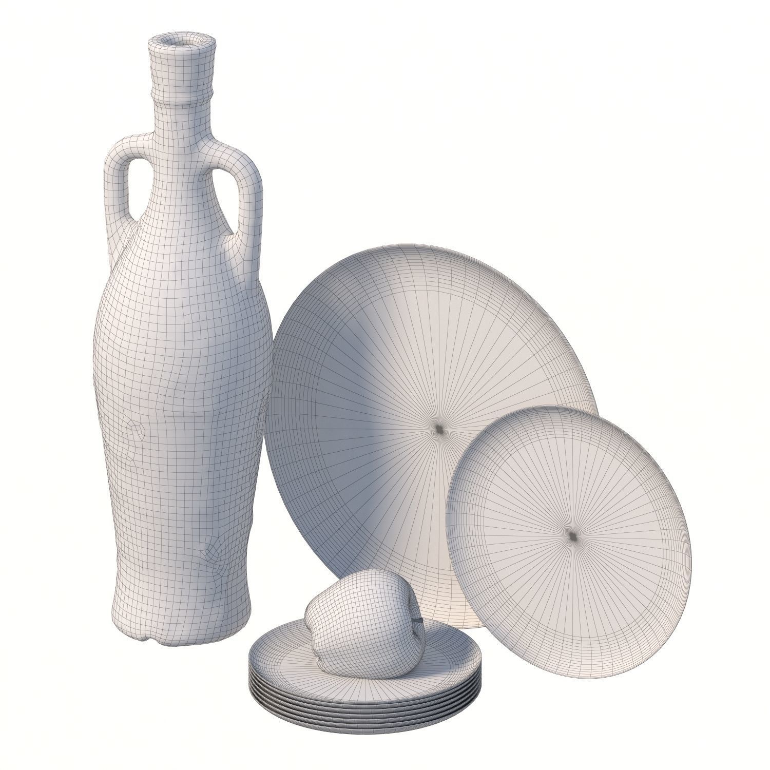 109 bottle Low-poly 3D model_3