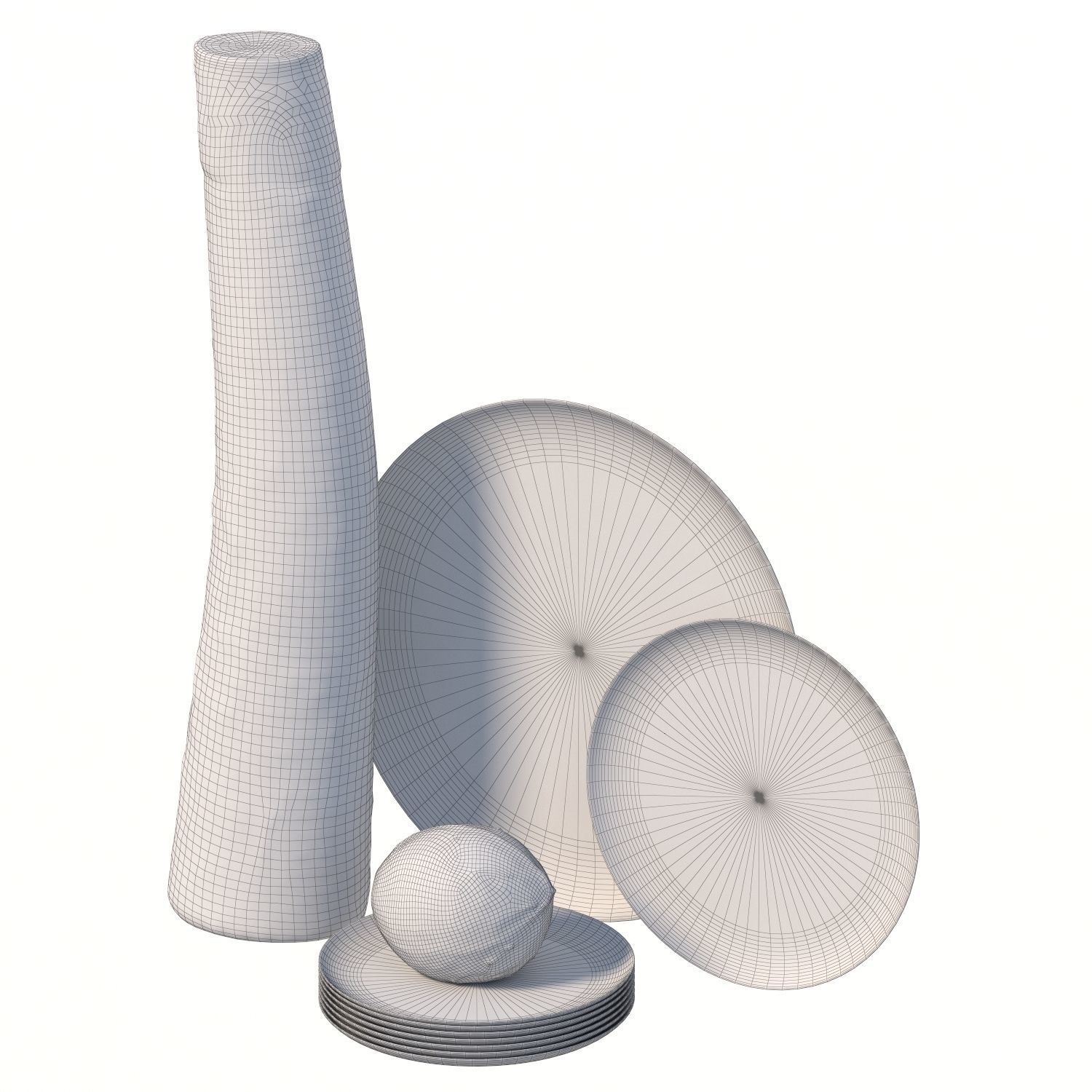 108 bottle Low-poly 3D model_3