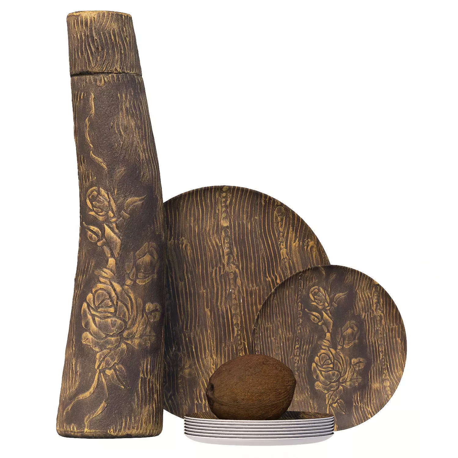 108 bottle Low-poly 3D model_0