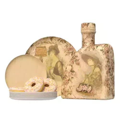 105 bottle Low-poly 3D model