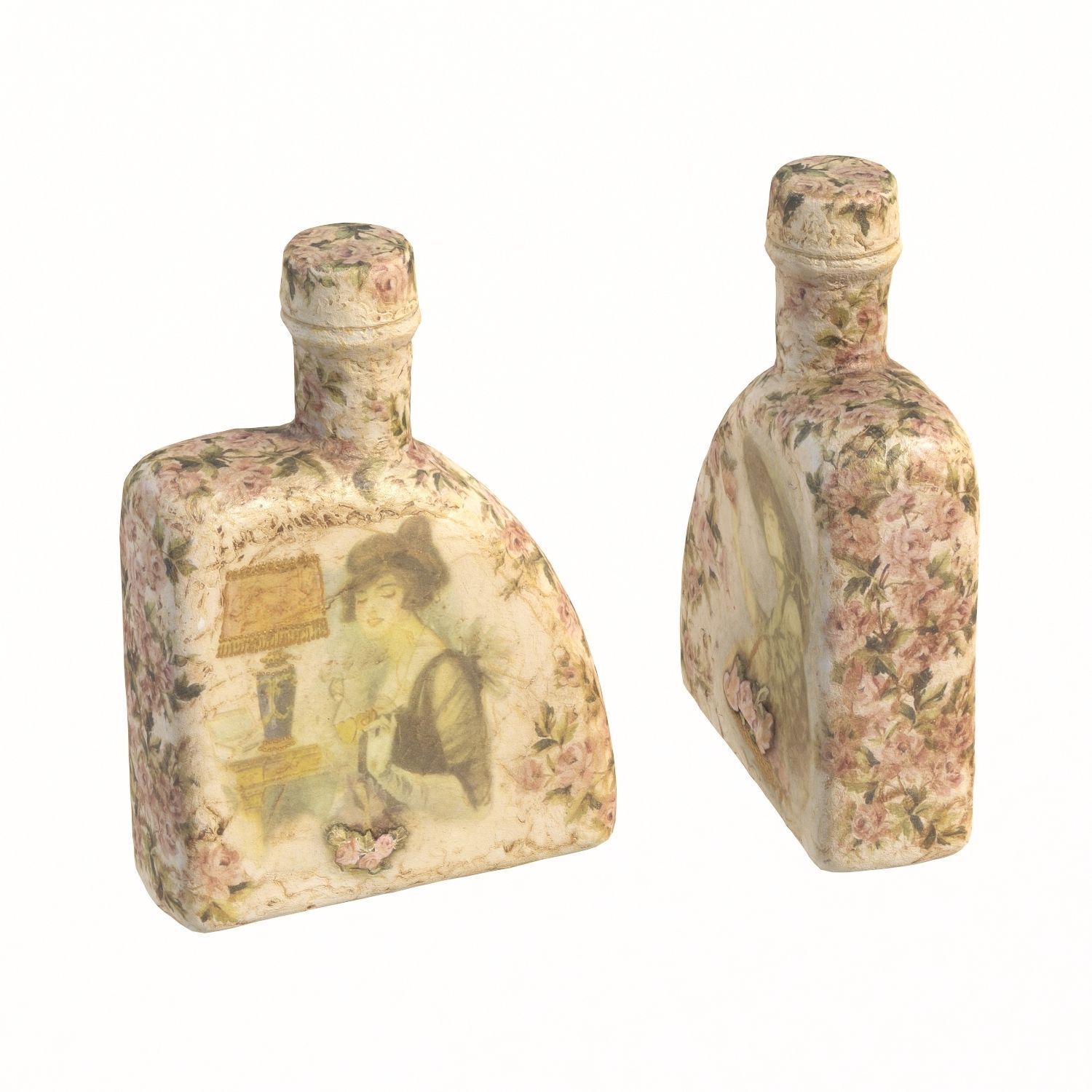 105 bottle Low-poly 3D model_4