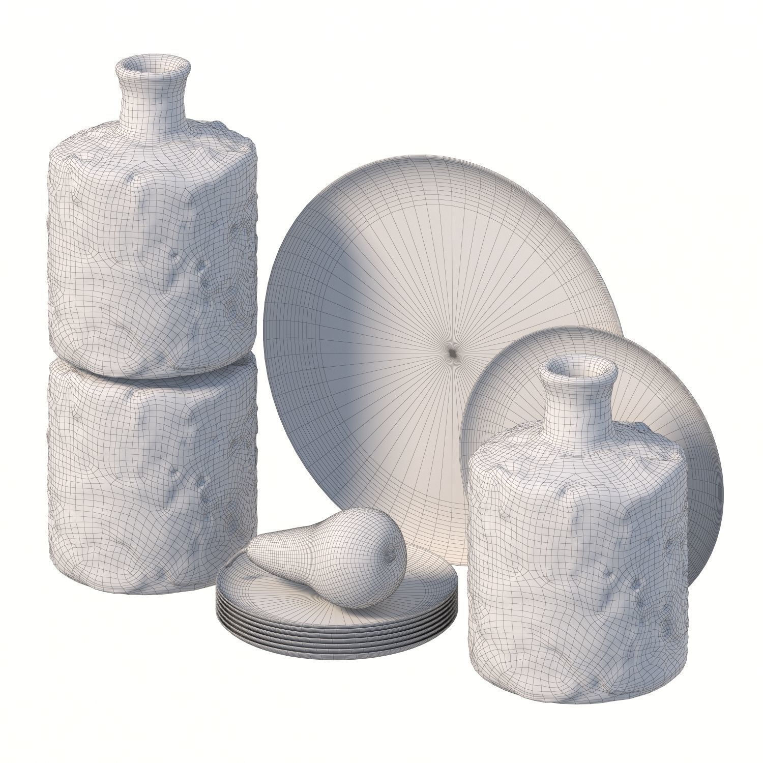 102 bottle Low-poly 3D model_3