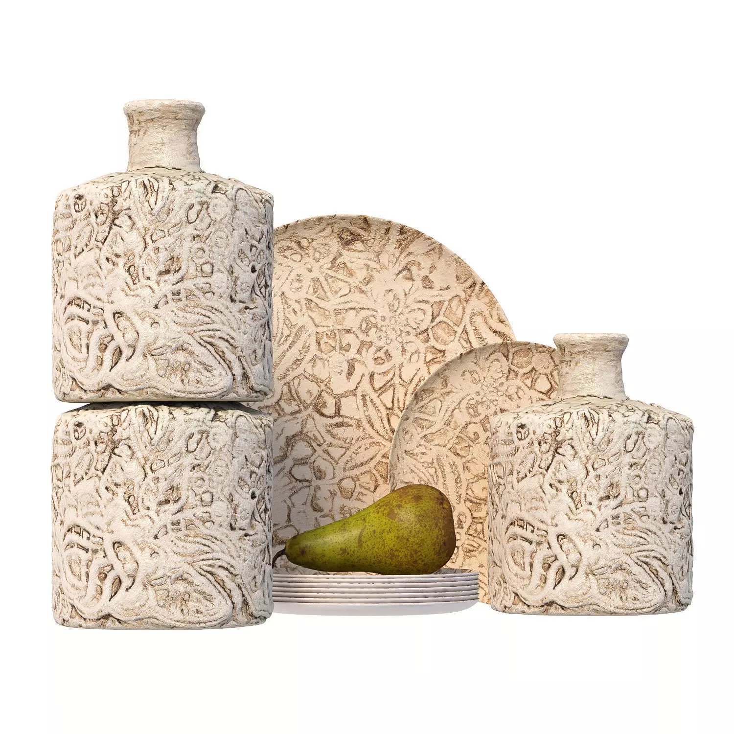 102 bottle Low-poly 3D model_0