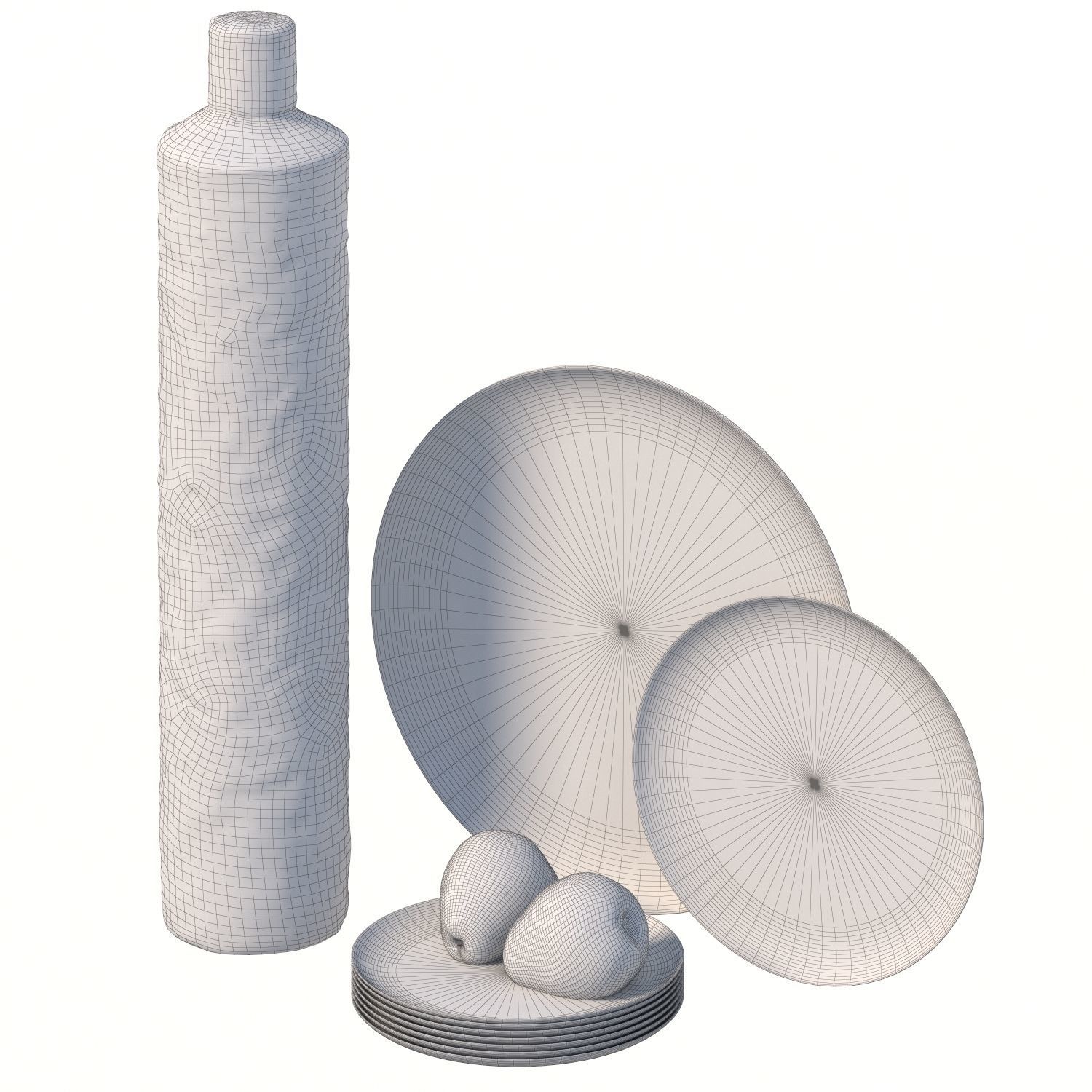 101 bottle Low-poly 3D model_3