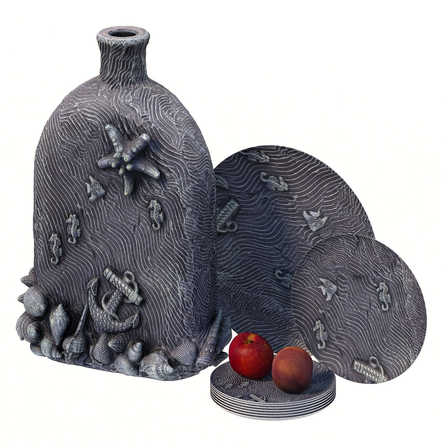 100 bottle Low-poly 3D model_1