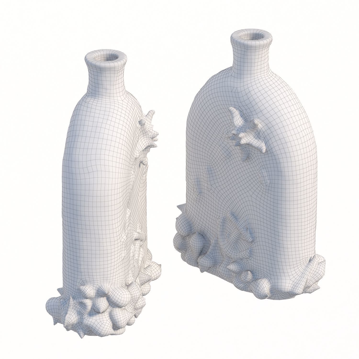 100 bottle Low-poly 3D model_6