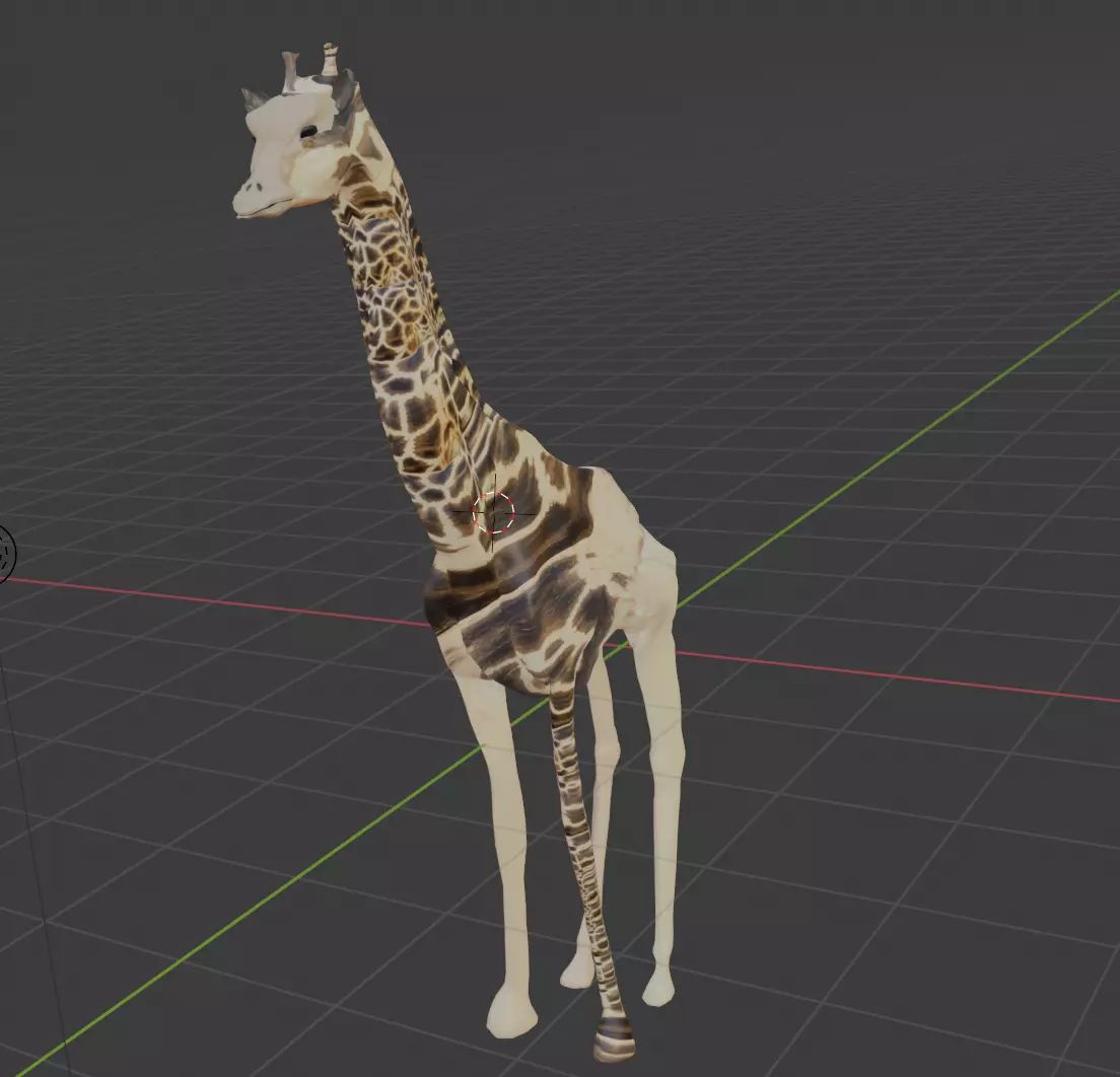 Unusual Giraffe 3D model