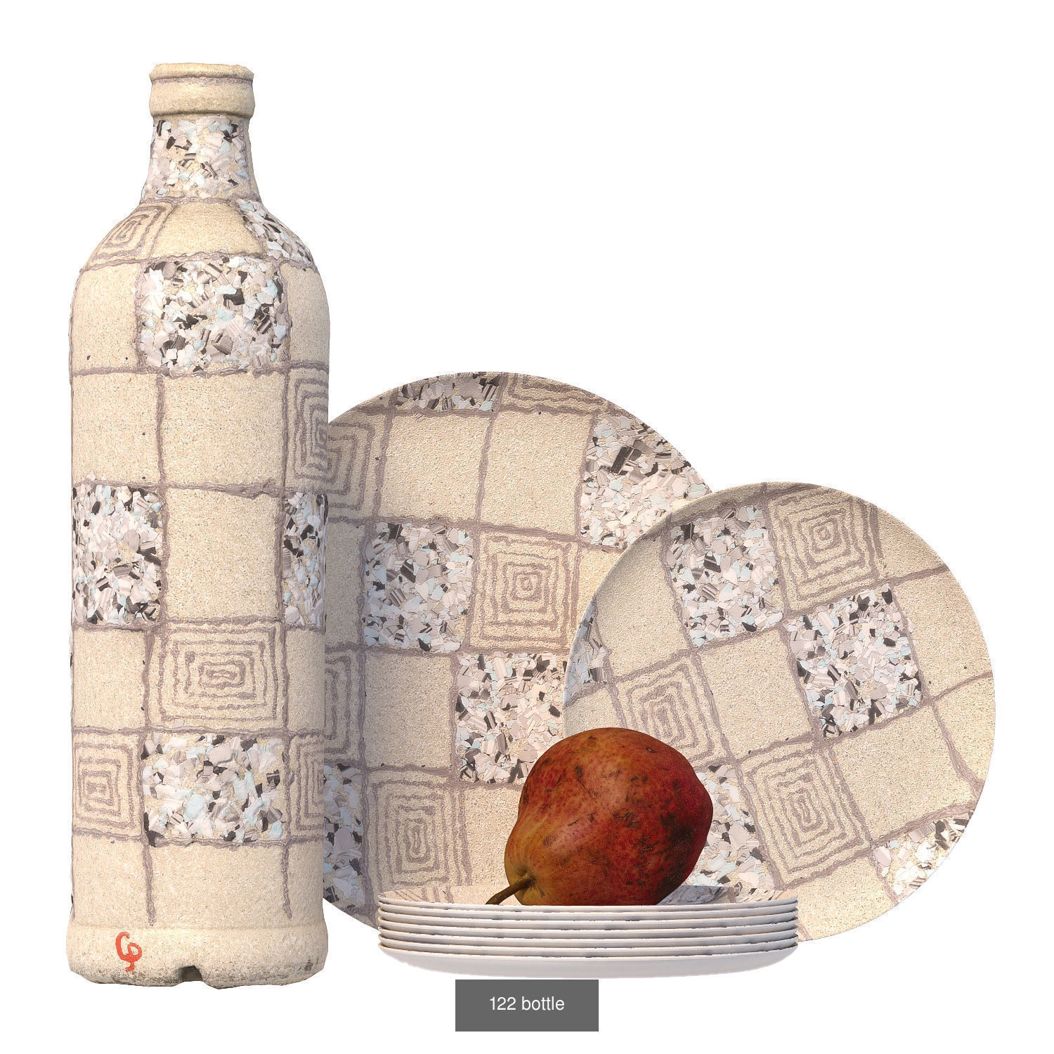 32 sets of decorative tableware 3D Model Collection_13