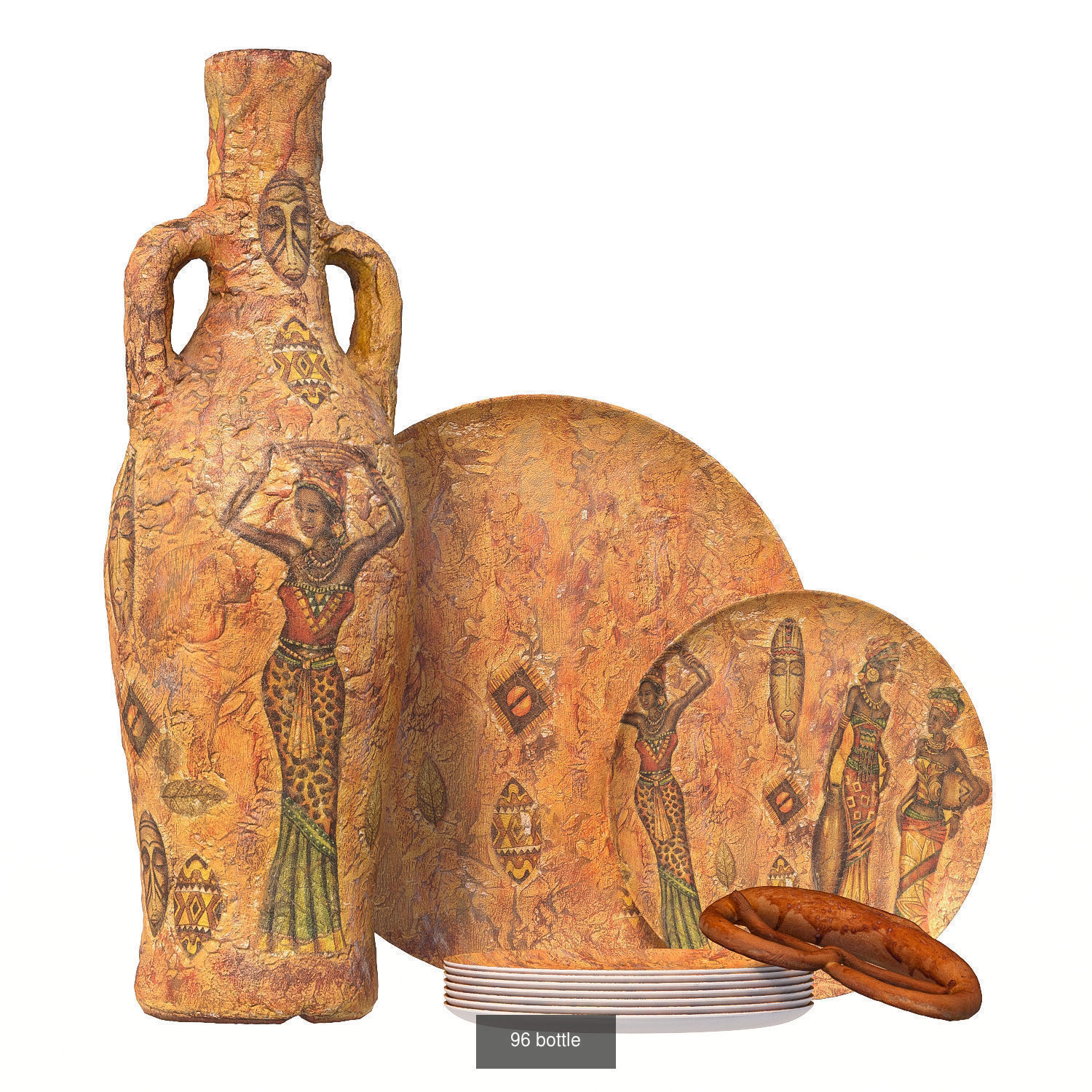 32 sets of decorative tableware 3D Model Collection_3