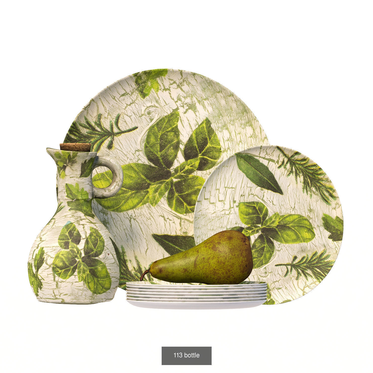 32 sets of decorative tableware 3D Model Collection_21