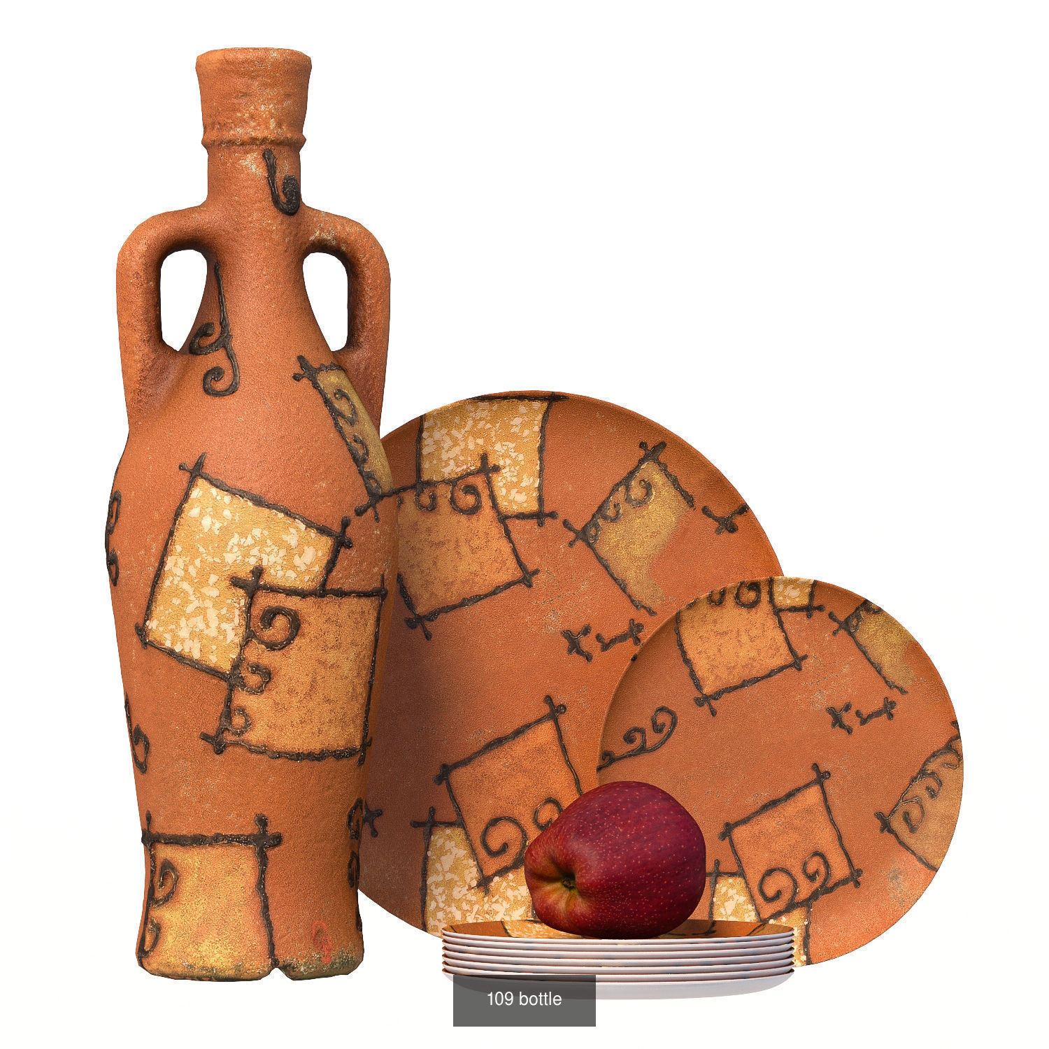 32 sets of decorative tableware 3D Model Collection_23