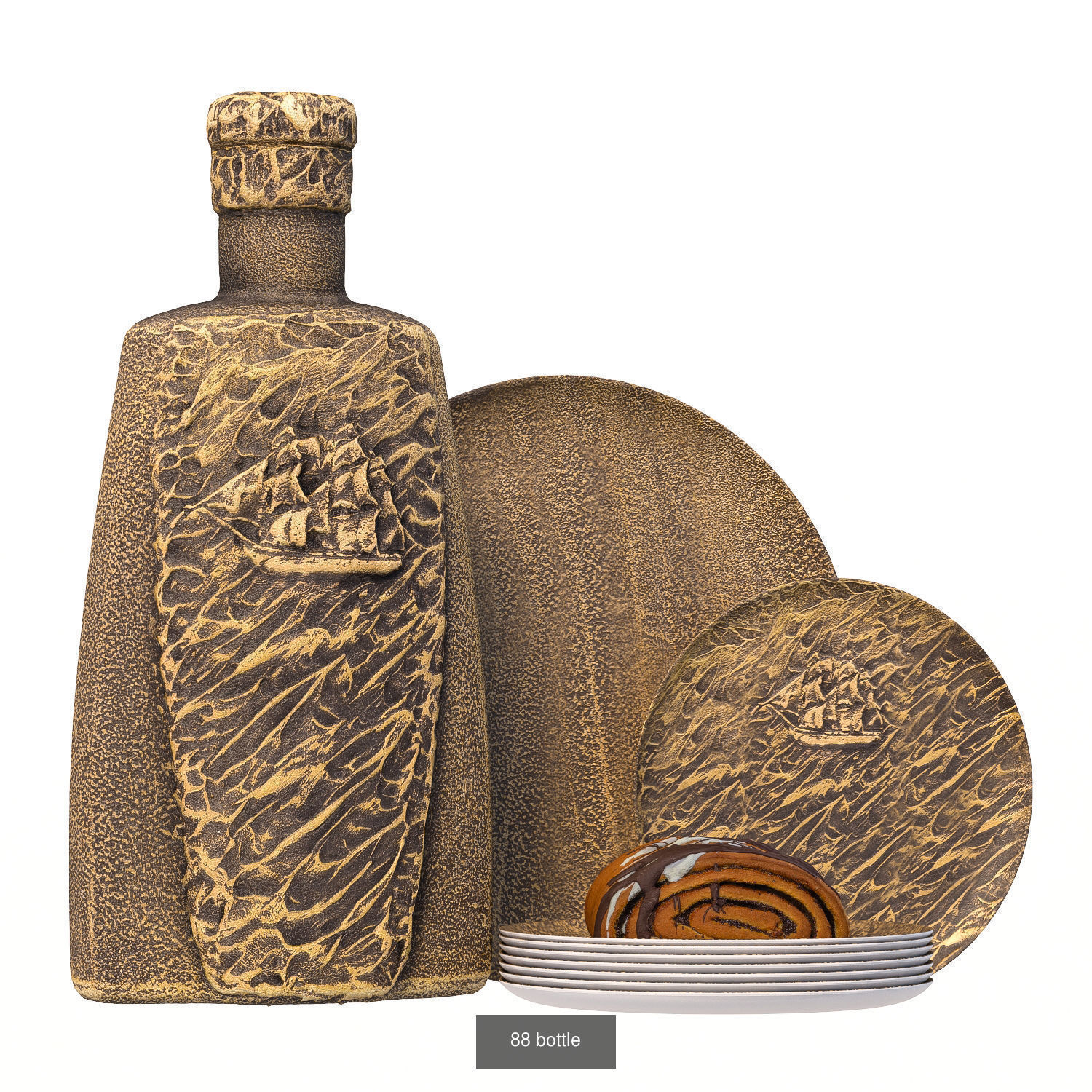 32 sets of decorative tableware 3D Model Collection_9