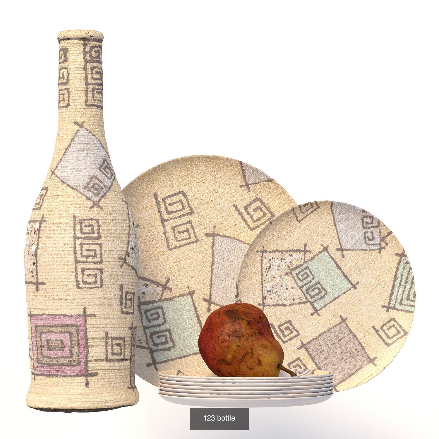 32 sets of decorative tableware 3D Model Collection_12