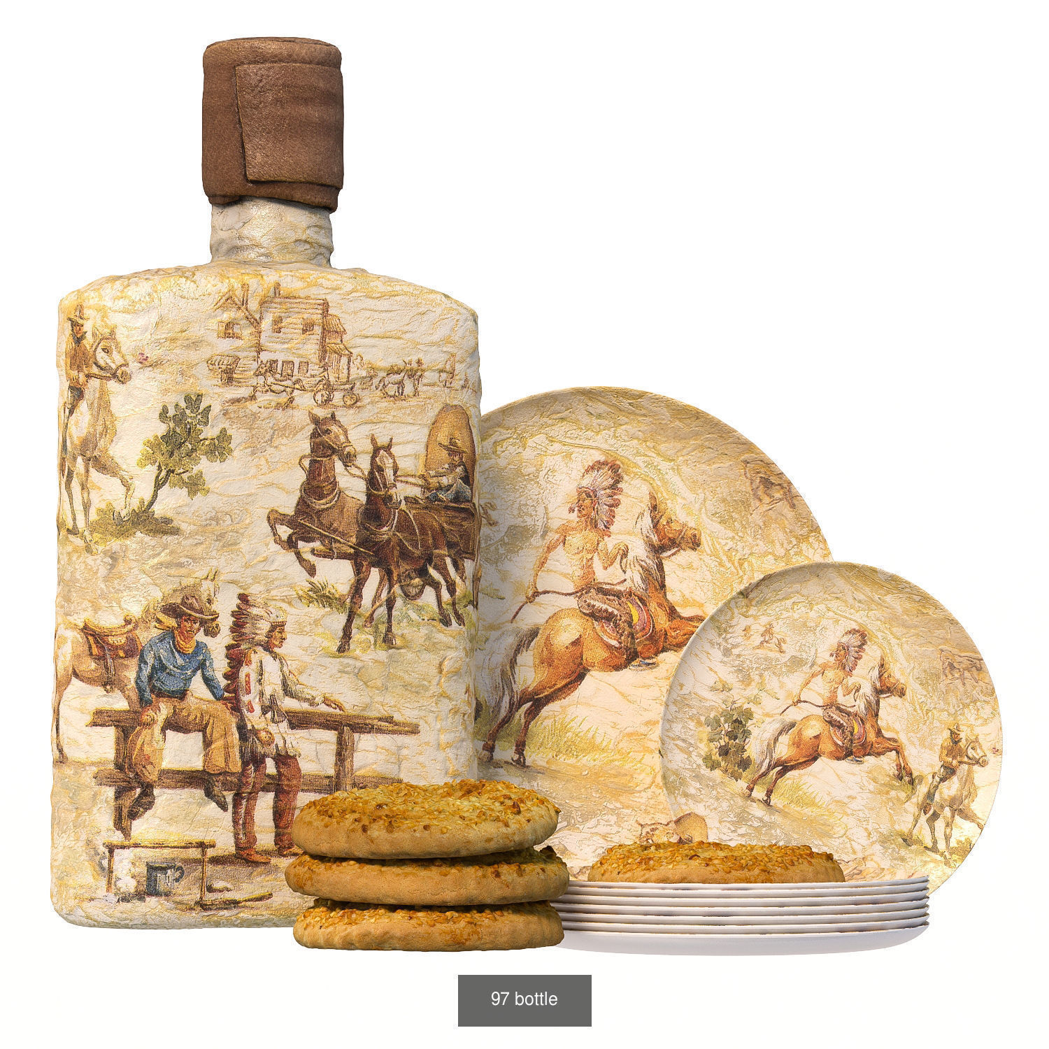 32 sets of decorative tableware 3D Model Collection_2