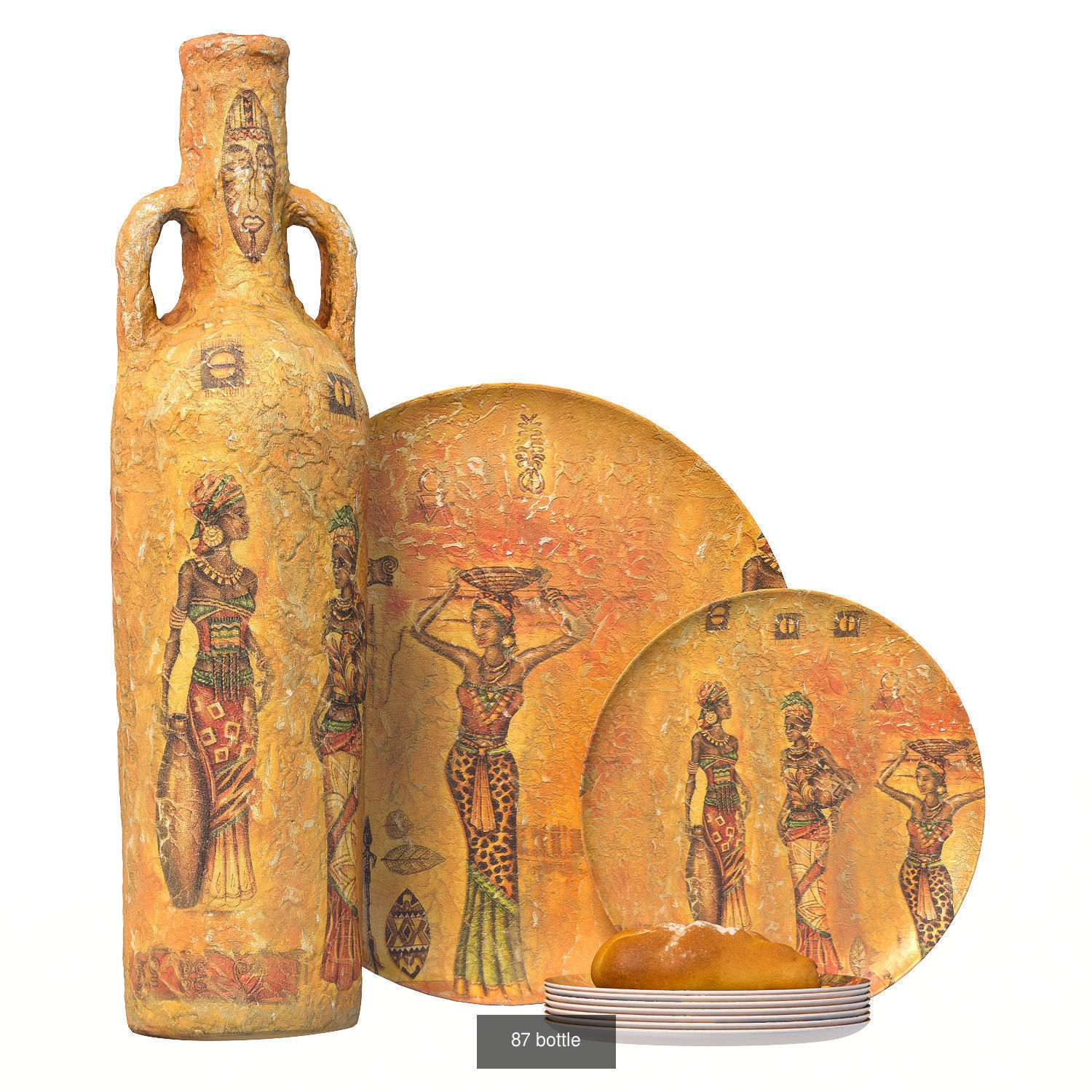 32 sets of decorative tableware 3D Model Collection_10