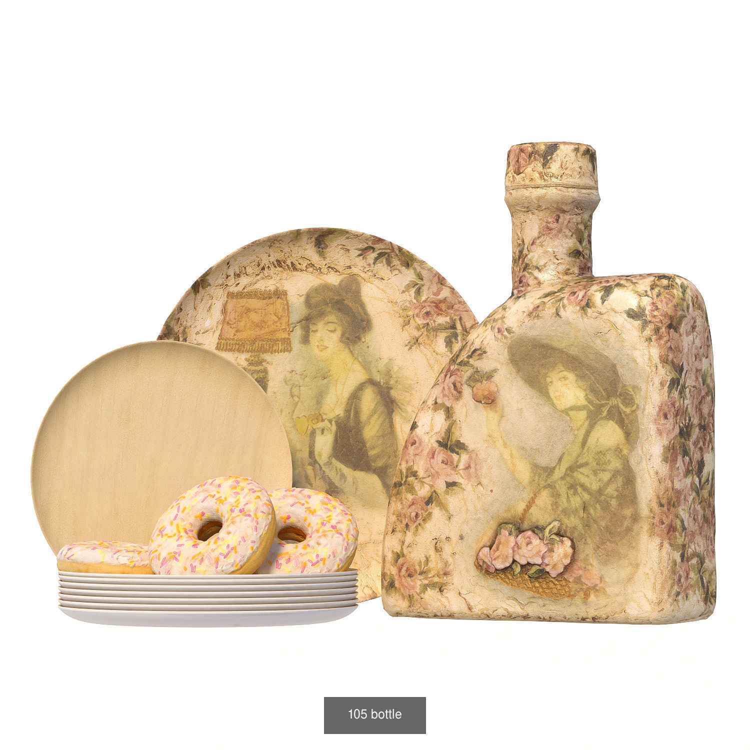 32 sets of decorative tableware 3D Model Collection_26