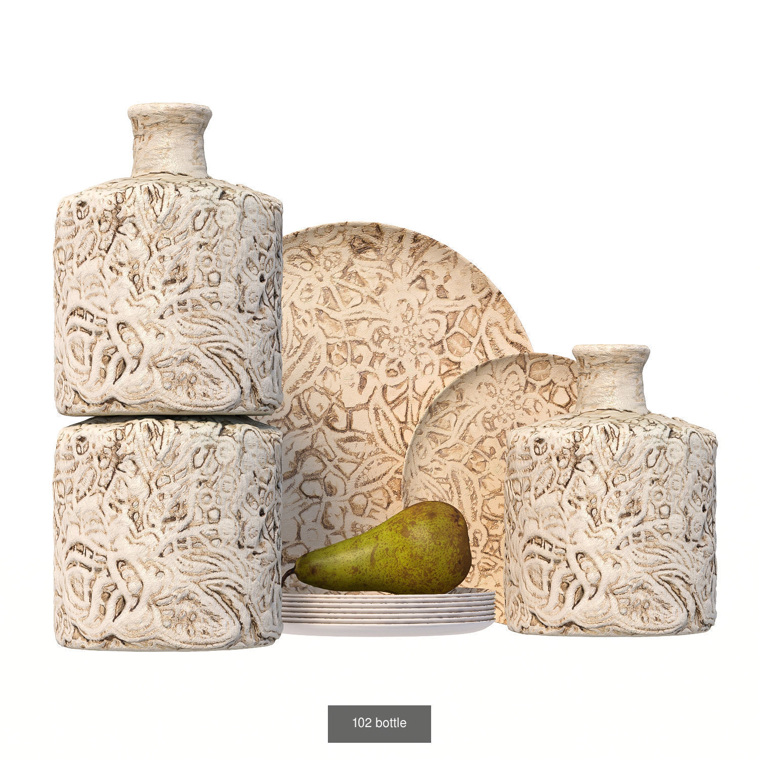 32 sets of decorative tableware 3D Model Collection_28