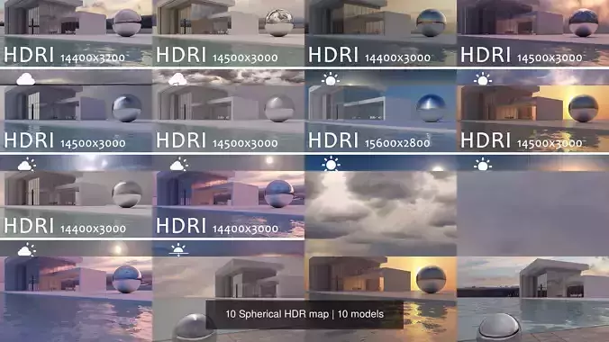 10 Spherical HDR map Texture