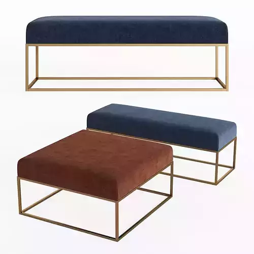 Box Frame Upholstered Bench Ottoman Westelm
