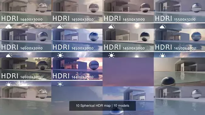 10 Spherical HDR map Texture