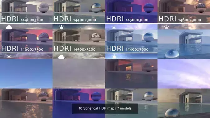 10 Spherical HDR map Texture