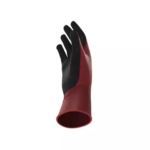 Glove pair of rubber gloves