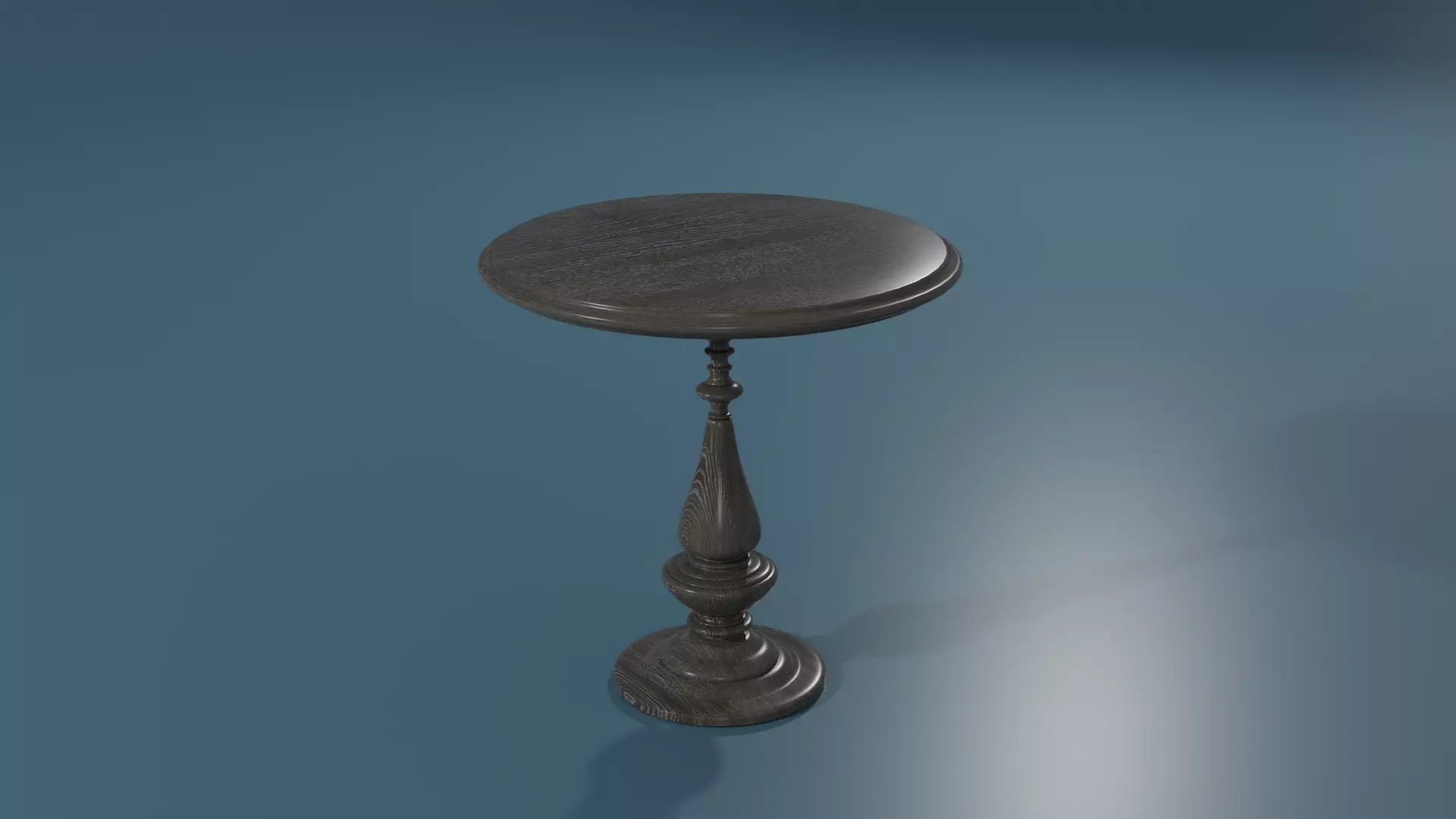 Wooden Cofe Table 3D model_0