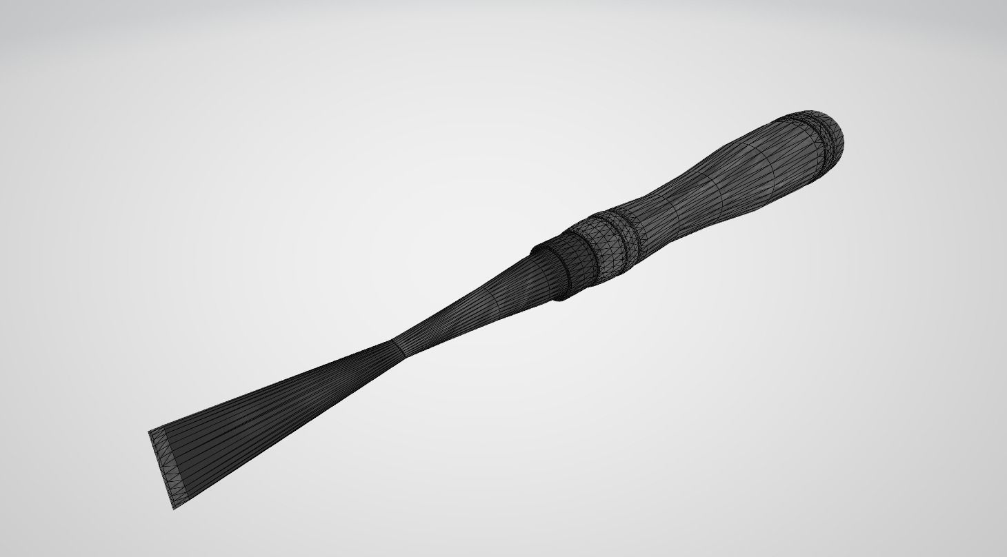 Fishtail Chisel 3D model 3D model_7