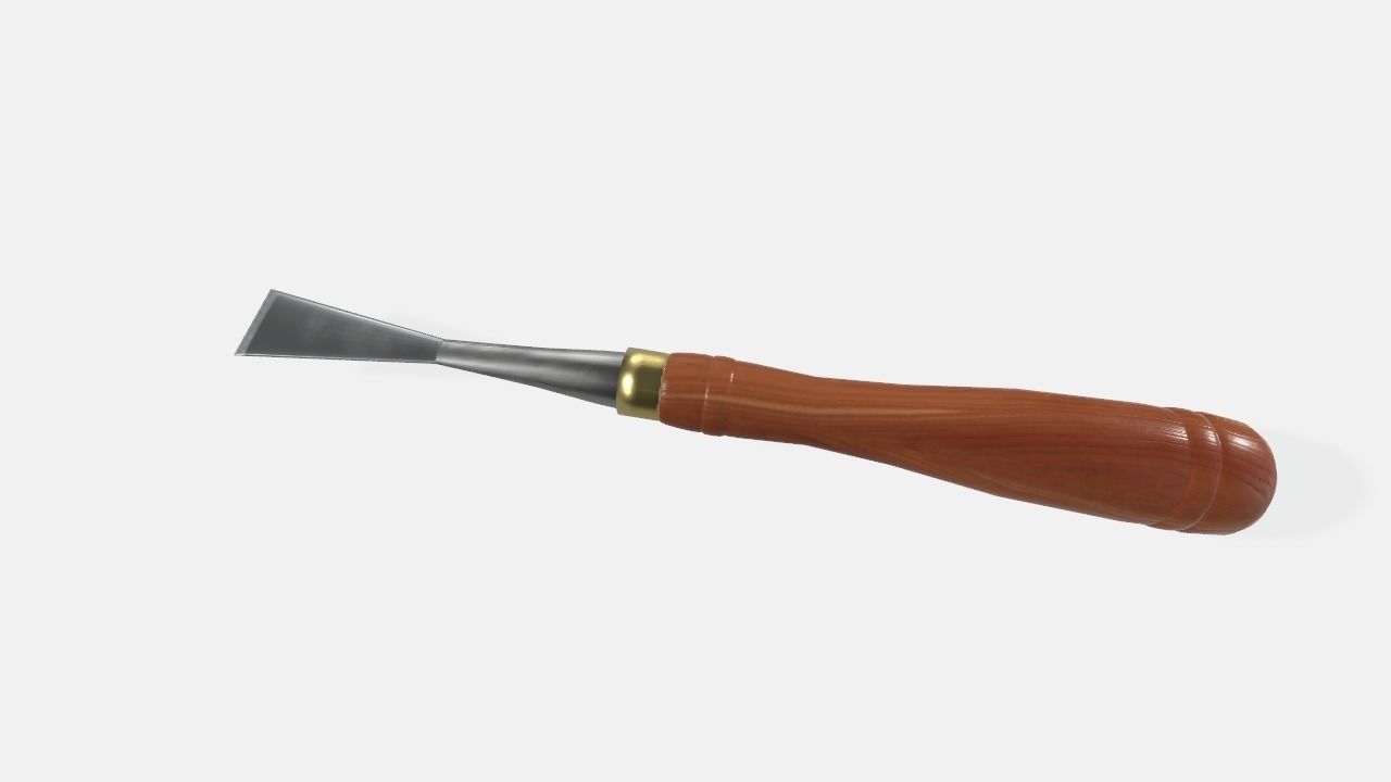 Fishtail Chisel 3D model 3D model_3
