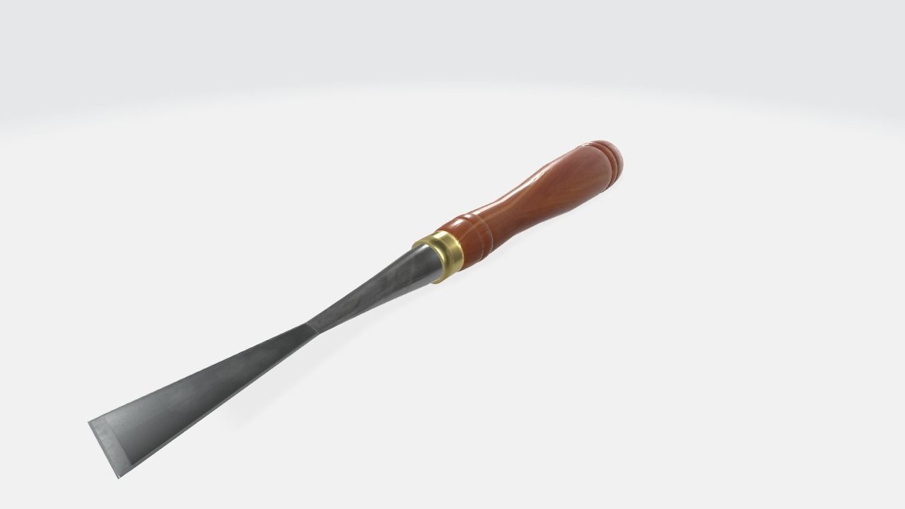 Fishtail Chisel 3D model 3D model_2
