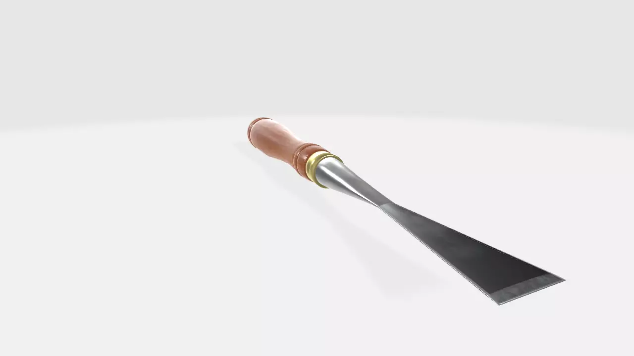 Fishtail Chisel 3D model 3D model_0