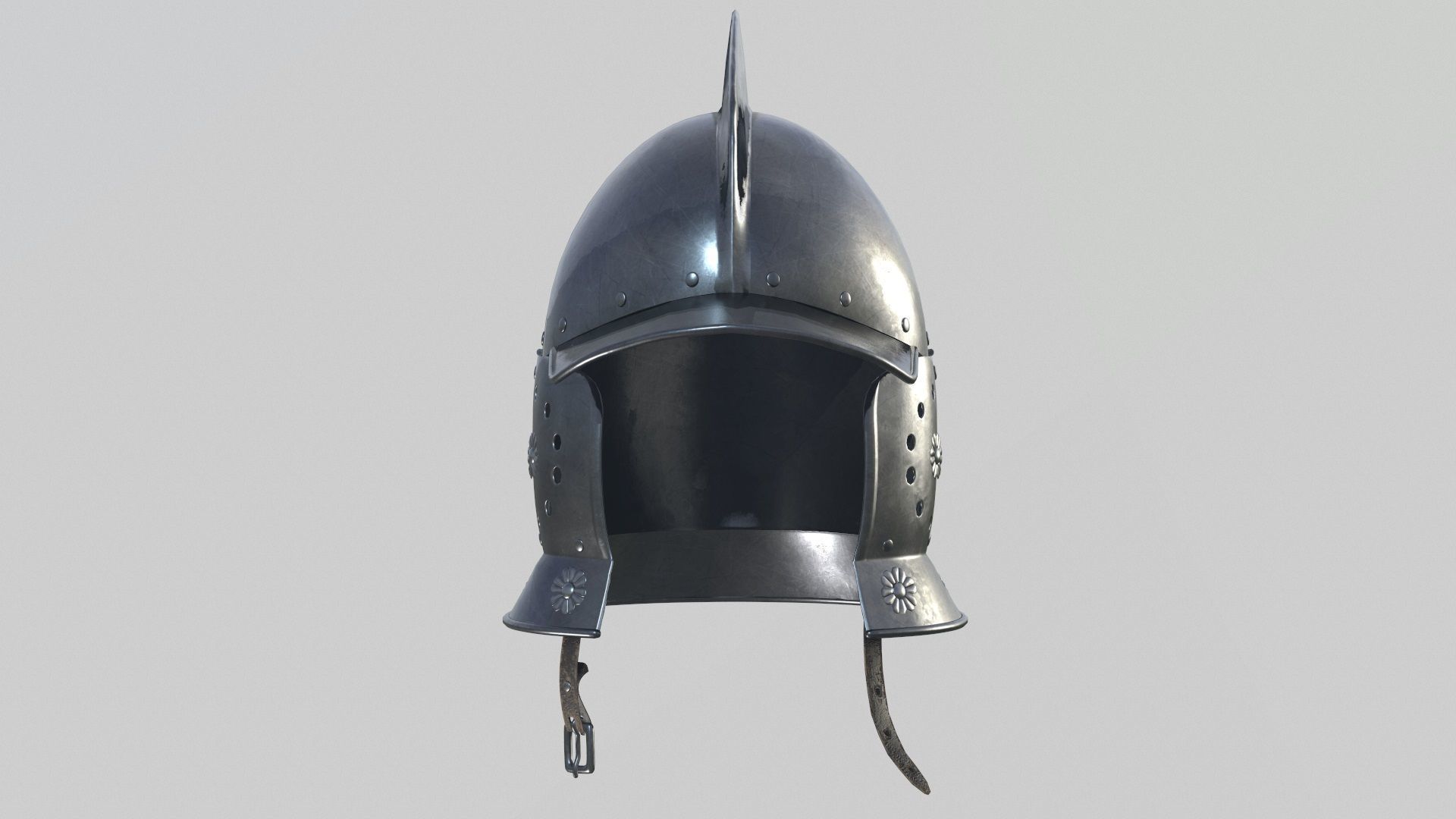 Conquistador Morion Helmet01 Low-poly 3D model_11