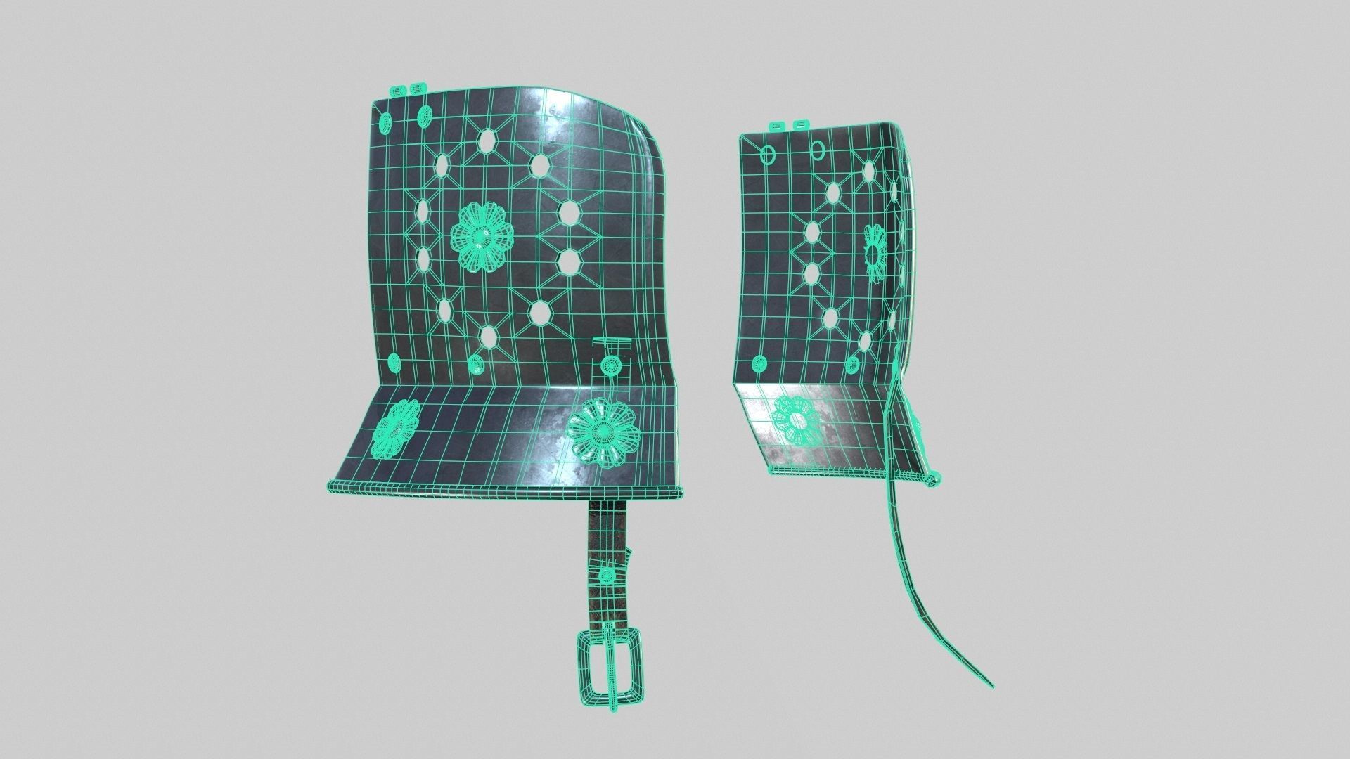 Conquistador Morion Helmet01 Low-poly 3D model_16