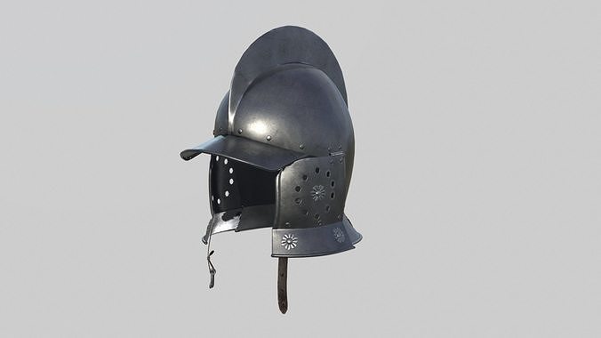 Conquistador Morion Helmet01 Low-poly 3D model
