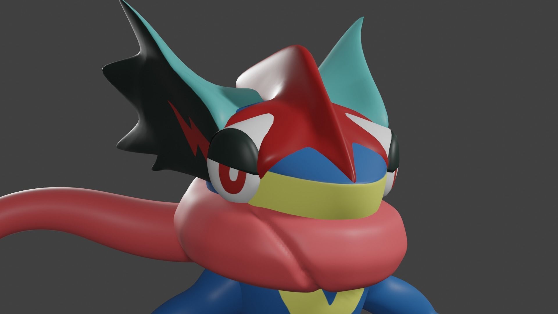 Greninja - Ash 3D model_2