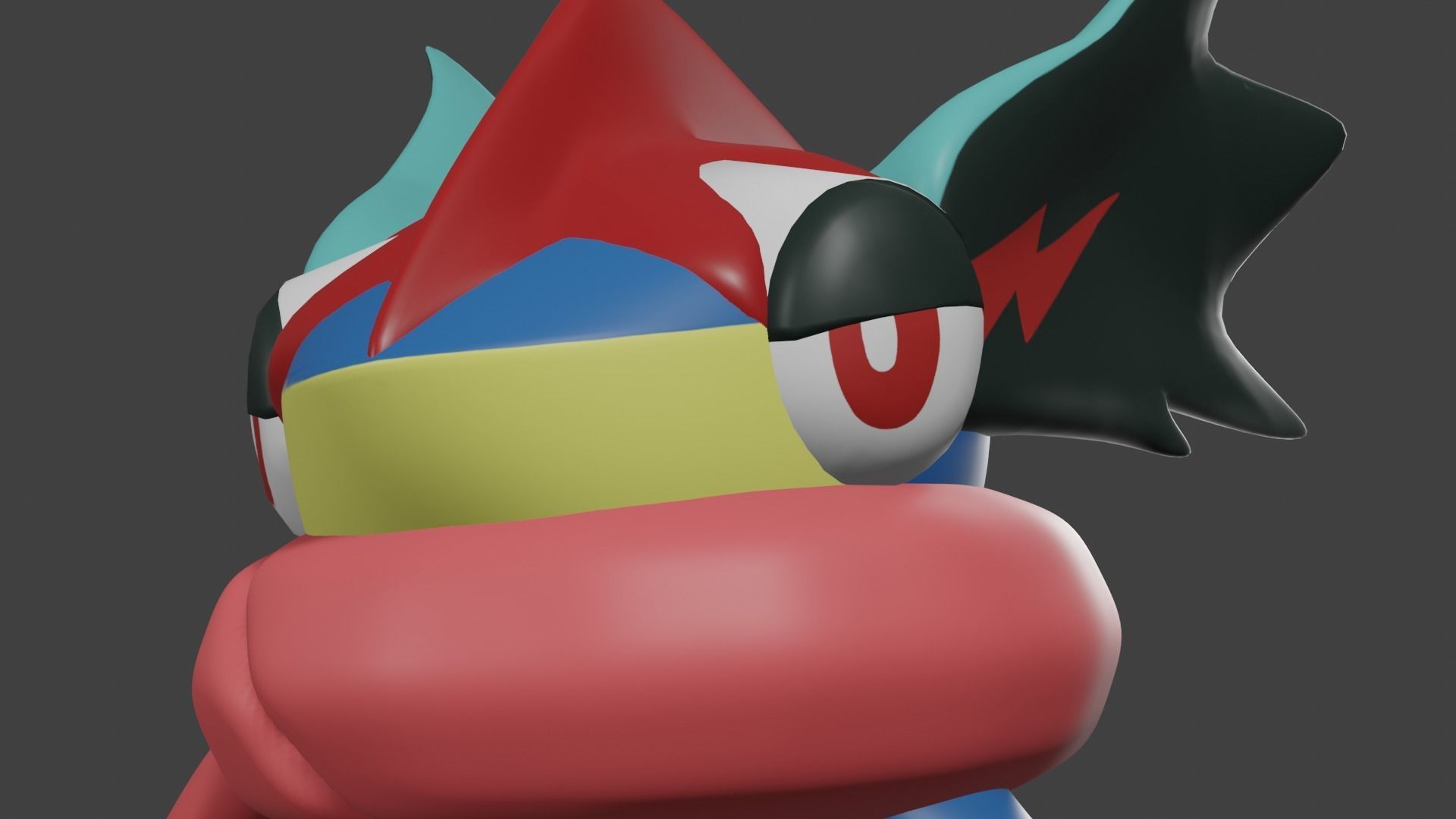 Greninja - Ash 3D model_3