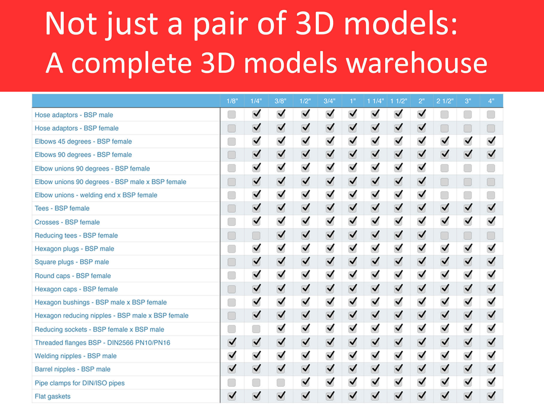 Autodesk Inventor CAD library - Piping No 1 3D model_6