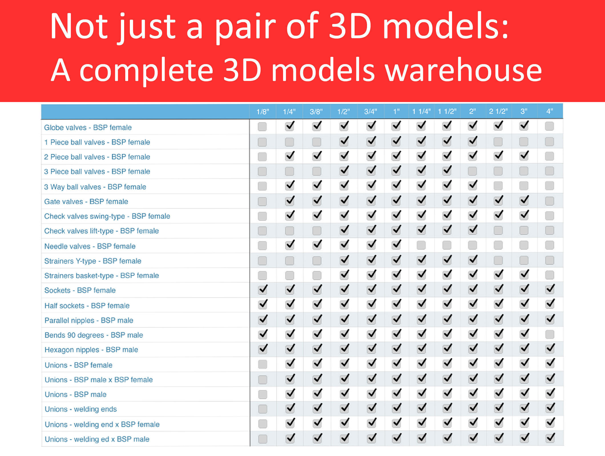 Autodesk Inventor CAD library - Piping No 1 3D model_5
