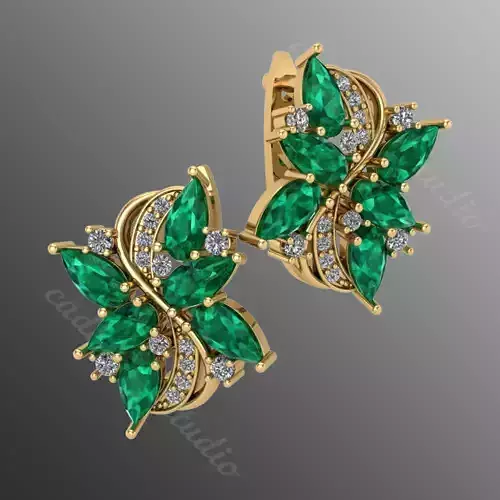 Lk4 Earrings 3D print model