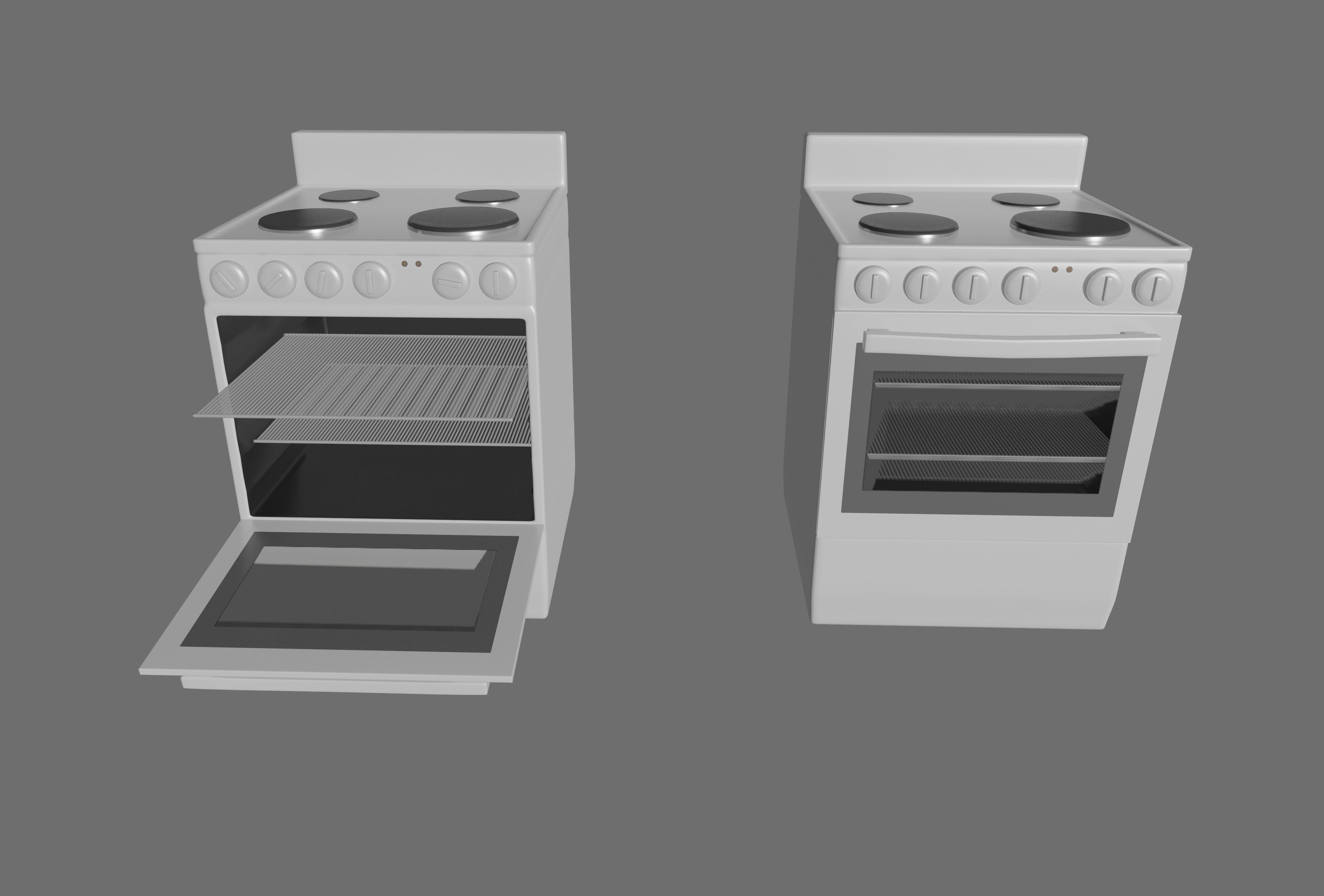 Stove 3D model_2