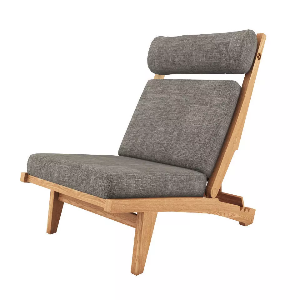 Low Lounge Chair by Hans J Wegner 3D model_0