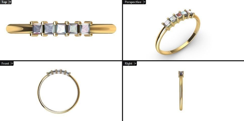 3d printed Ring 003 3D print model_2