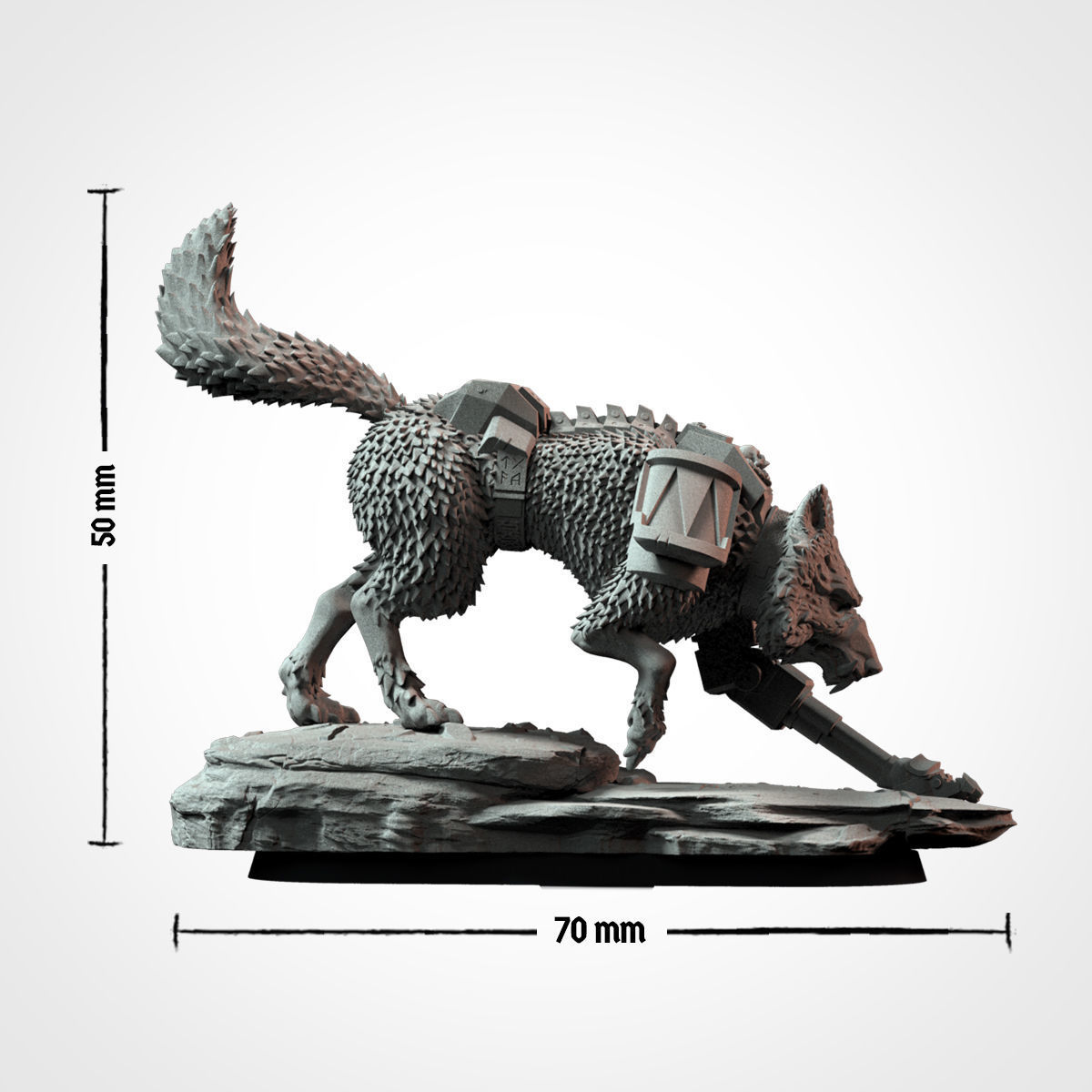 Wolffang  Wolf  3D print model_1