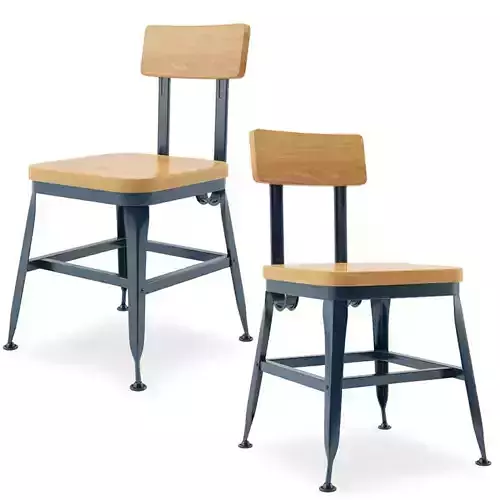 Vintage Lyon Powder coated Dining Chair